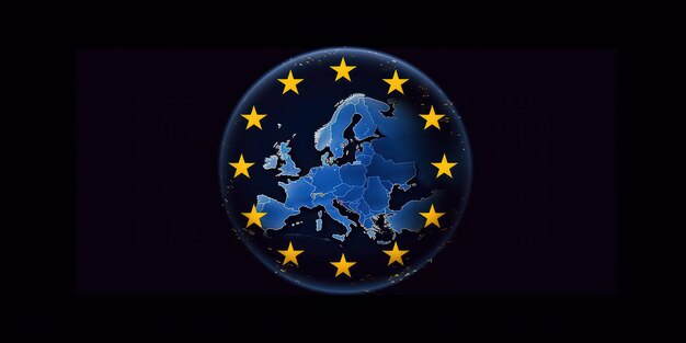 Logotipo ou ilustração representativa da união europeia