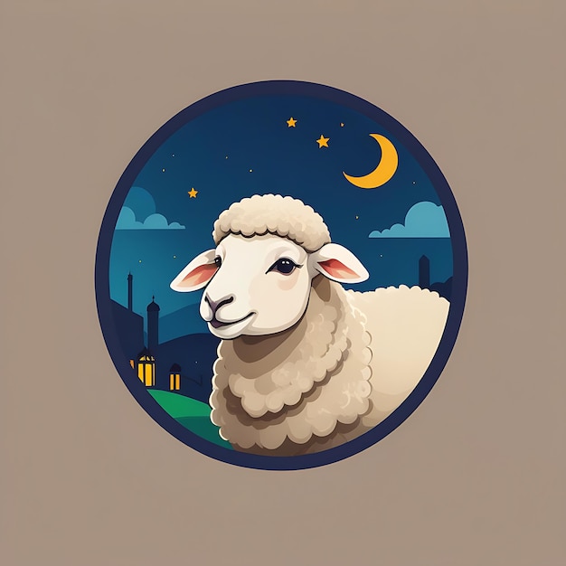 Logotipo de oveja Eid