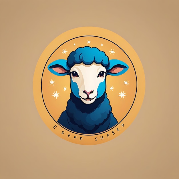 El logotipo de las ovejas de Eid