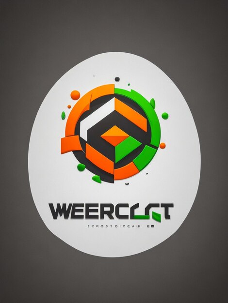 Foto logotipo de una página web llamada webcraft blanco limpio