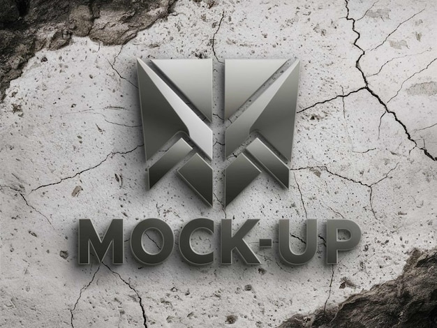 un logotipo para la palabra maquillaje en una pared de piedra