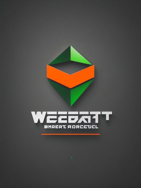 Foto logotipo para uma página da web chamada webcraft branco limpo