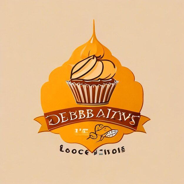 Foto logotipo de pastel para negocios sin descenso