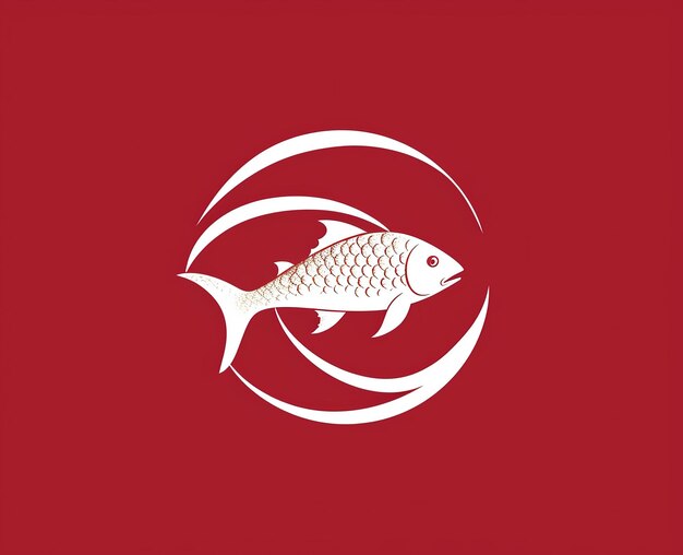 Foto el logotipo de los peces