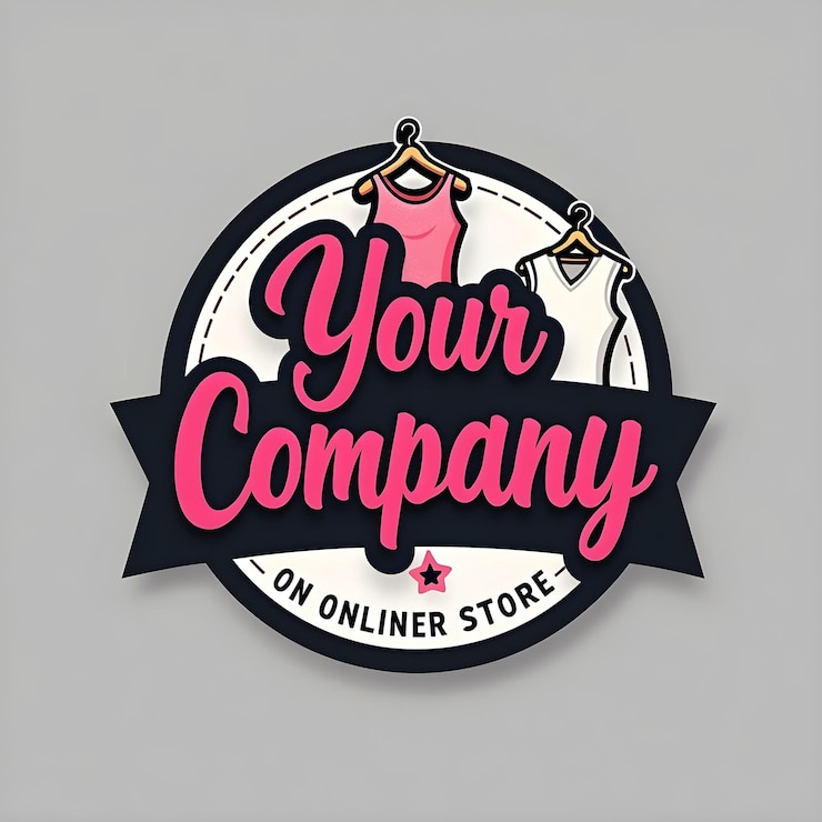 Foto logotipo personalizado de la tienda de ropa en línea identidad de marca personalizada para empresas de moda