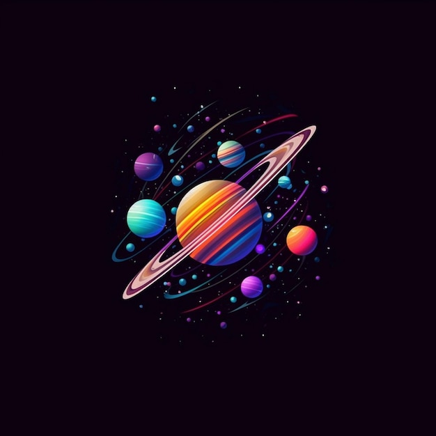 logotipo planetas do cosmos