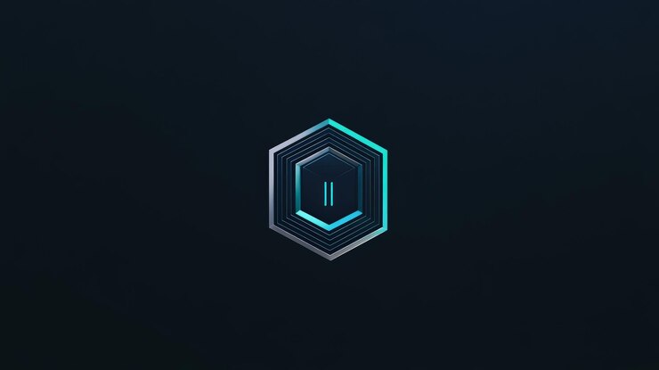 Foto un logotipo profesional para una compañía de tecnología que incorpora una fuente futurista y un icono distintivo