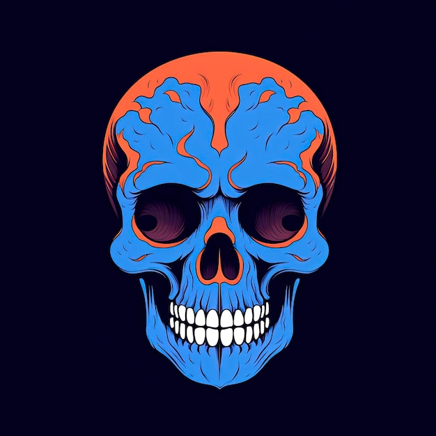 logotipo de reddit en forma de calavera