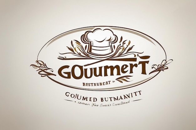 El logotipo del restaurante gourmet