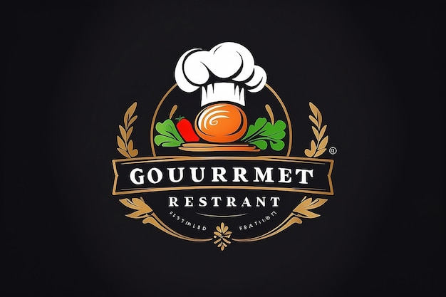 Foto el logotipo del restaurante gourmet