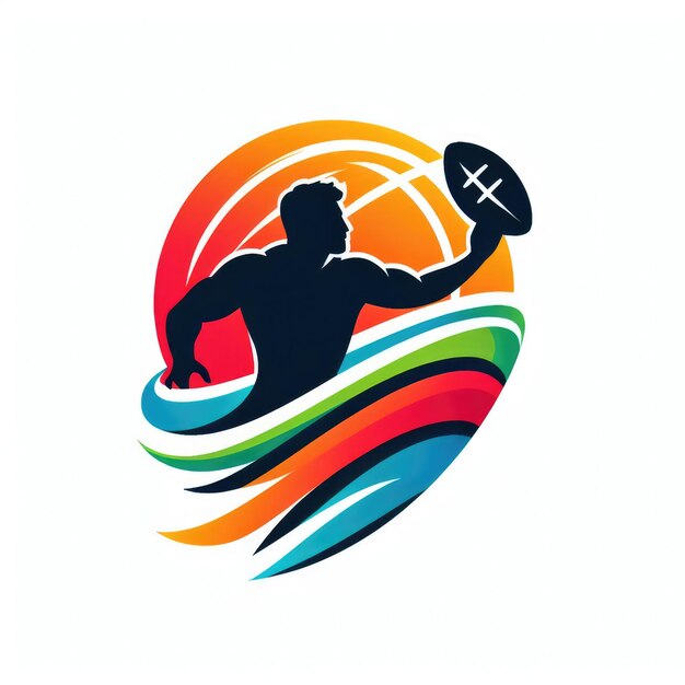 Foto logotipo rugby americano logotipo esporte