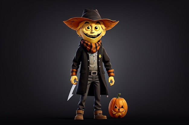 Foto logotipo scarecrow dark horror halloween