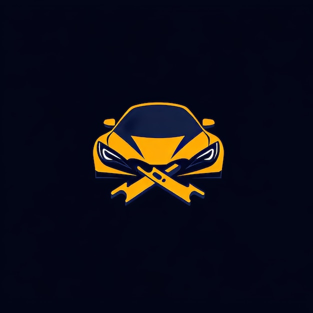 El logotipo del servicio de reparación de automóviles