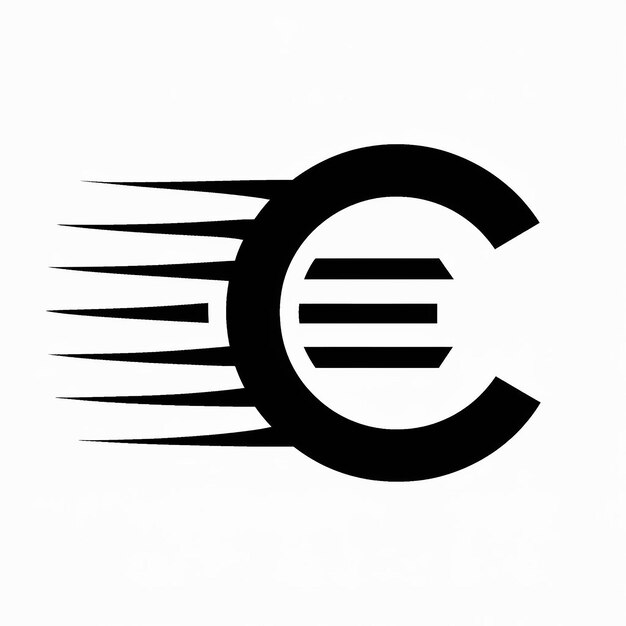 un logotipo de signo blanco y negro