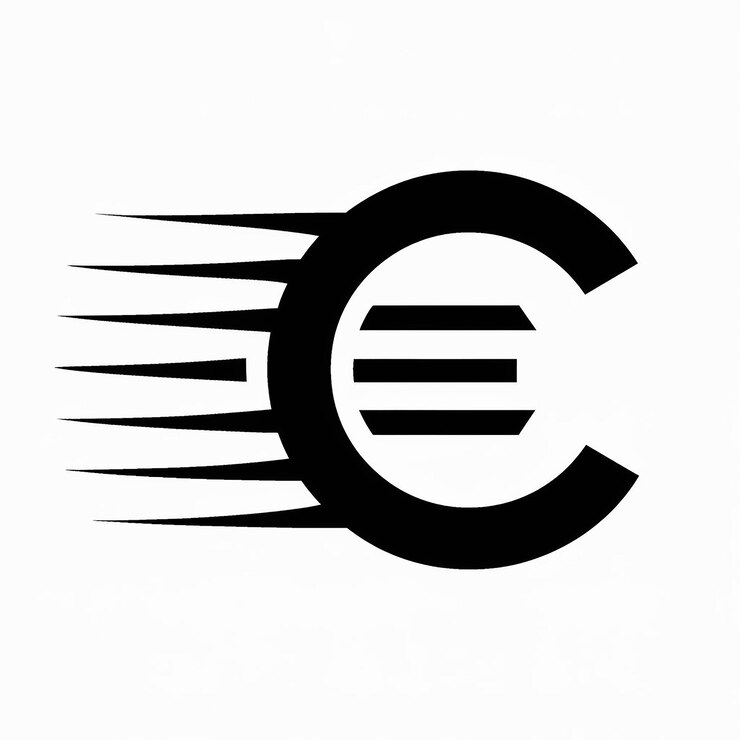 Foto un logotipo de signo blanco y negro