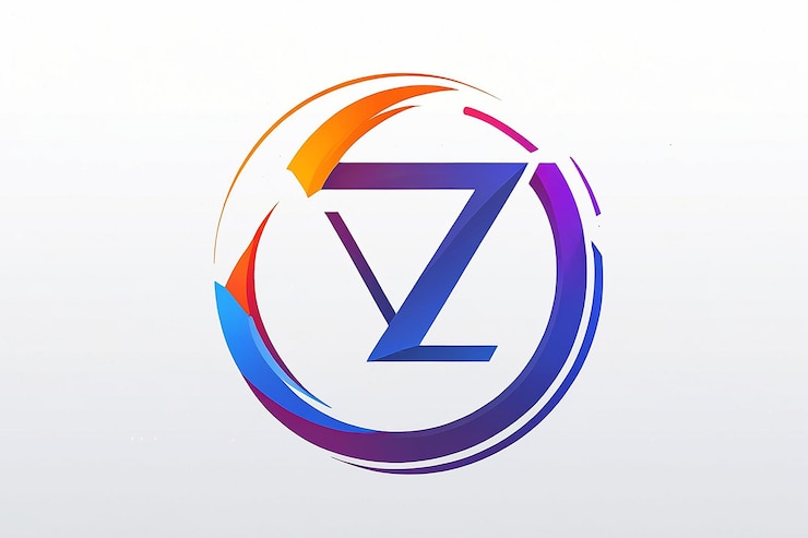 Foto logotipo de la tecnología de datos de la letra z