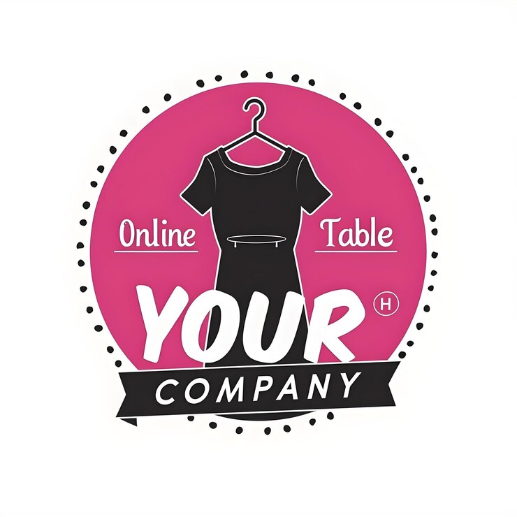 Foto el logotipo de la tienda de ropa en línea es una marca elegante y moderna para los minoristas de moda
