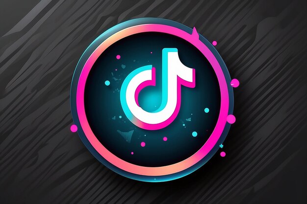 Foto el logotipo de tik tok el signo de las redes sociales el icono de tik tok en el vector de acciones de fondo transparente