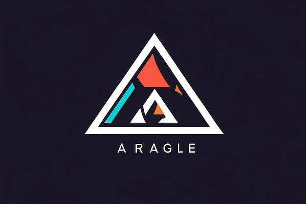 Logotipo de triángulo abstracto moderno y memorable