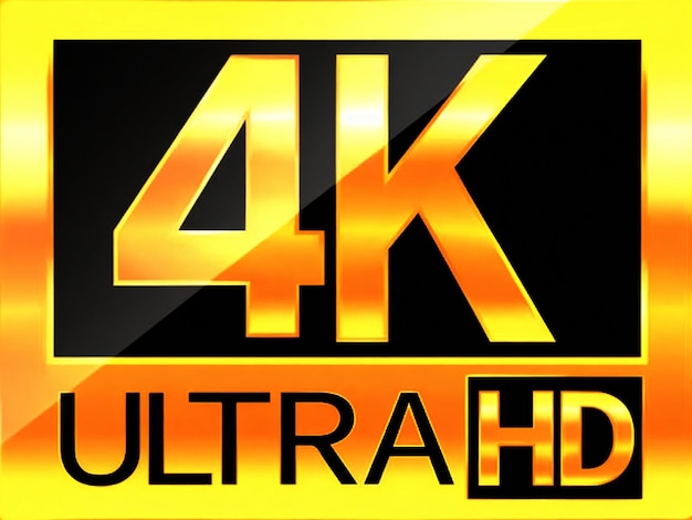 logotipo ultra hd de 4k