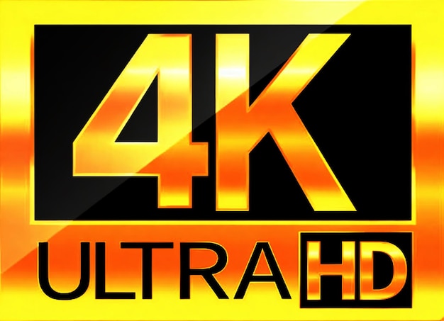 logotipo ultra hd de 4k