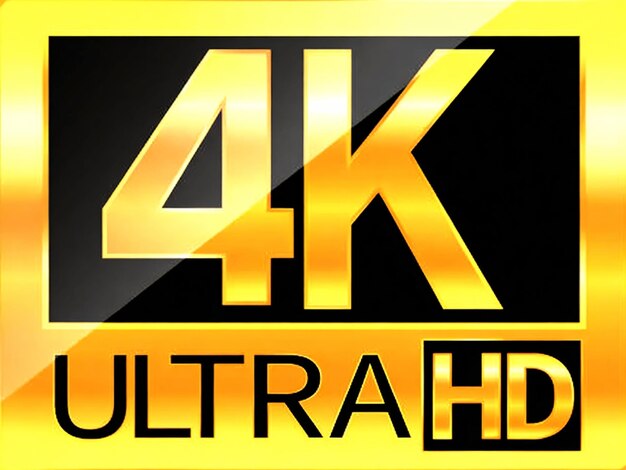 logotipo ultra hd de 4k