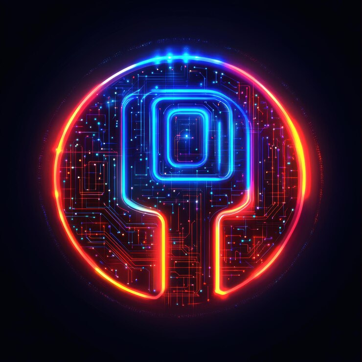 Foto el logotipo único de ai destaca el poder de la automatización inteligente