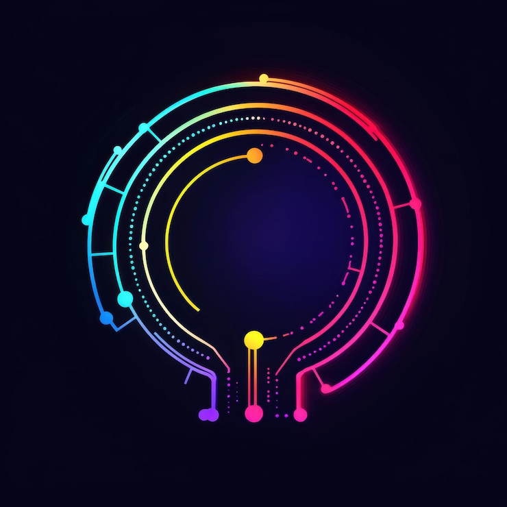 Foto el logotipo único de ai destaca el poder de la creatividad digital