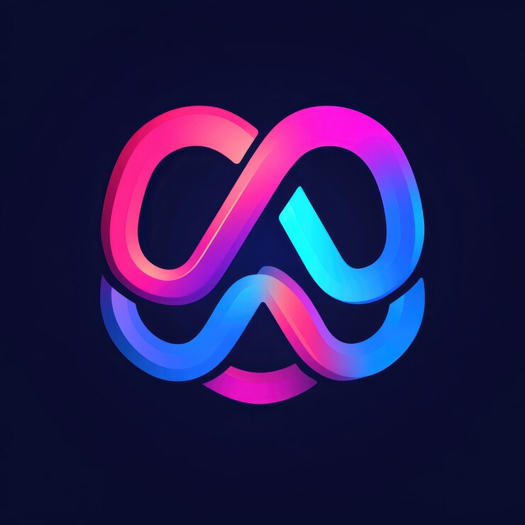 Foto logotipo único de inteligência artificial enfatizando ideias criativas