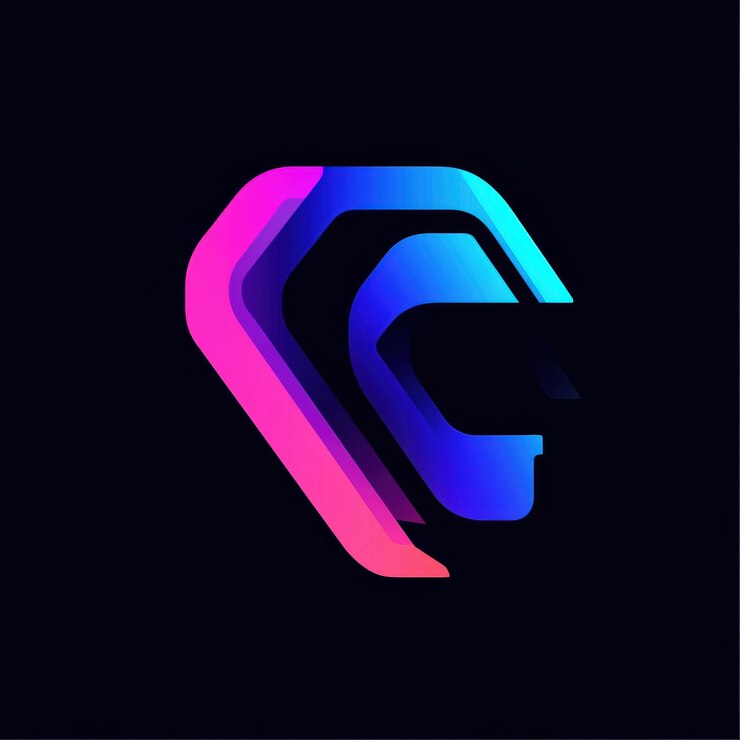 Foto logotipo único para la inteligencia artificial con elementos futuristas