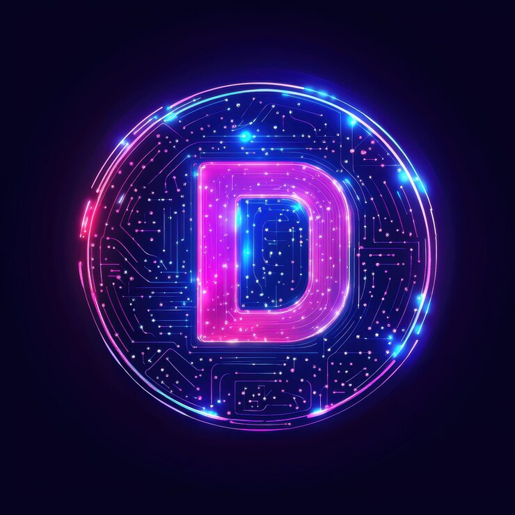 Foto logotipo único para inteligencia artificial con tipografía personalizada