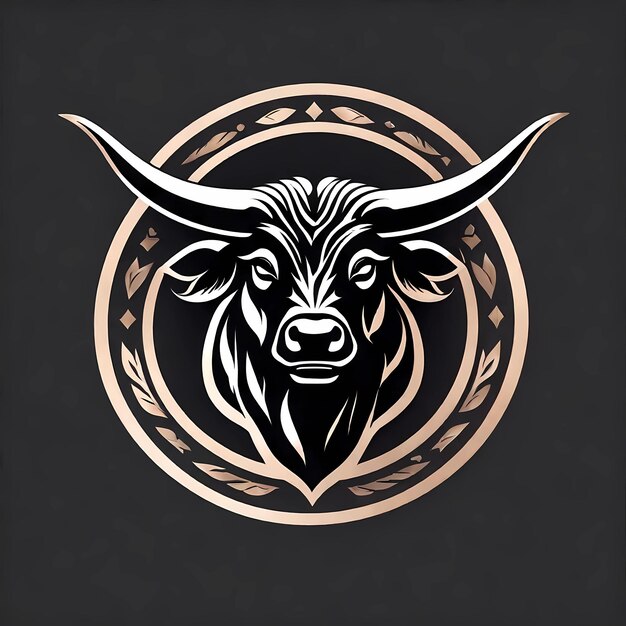 Foto el logotipo de vector bull