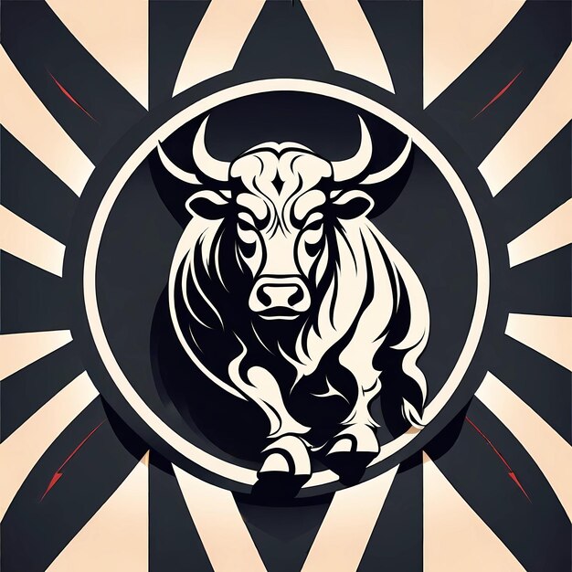 Foto el logotipo de vector bull