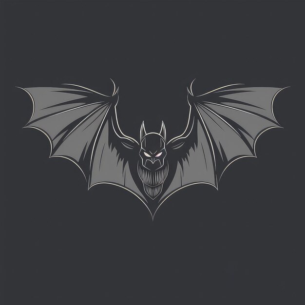 El logotipo del vector de la ilustración del murciélago