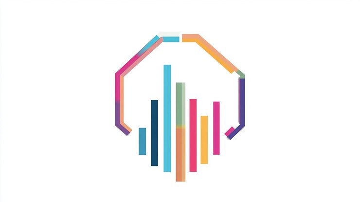 Foto logotipo vectorial 2d con líneas limpias para la identidad corporativa diseño gráfico moderno