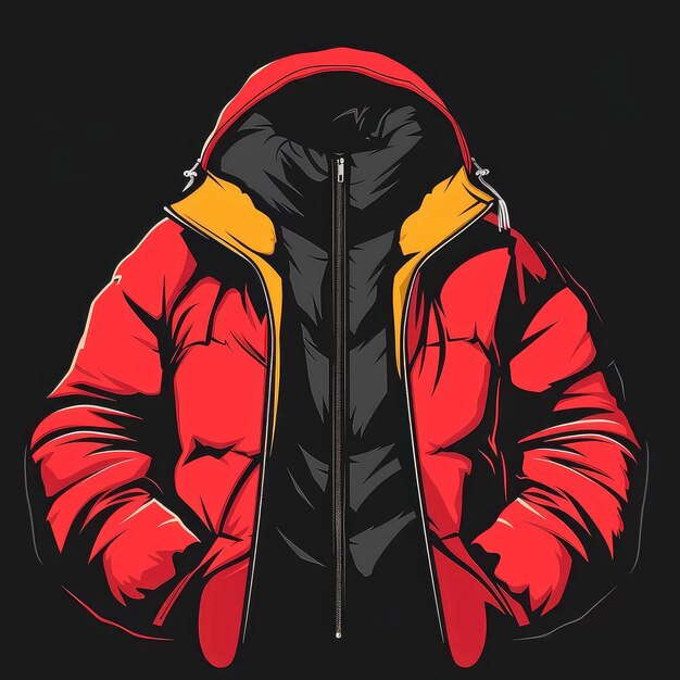 Logotipo vetorial da ilustração da jaqueta