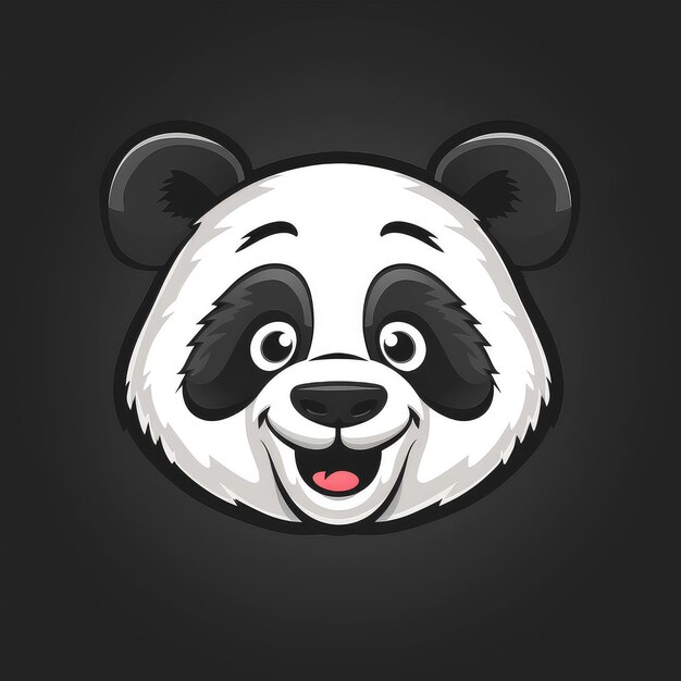 Foto logotipo vetorial da ilustração do panda