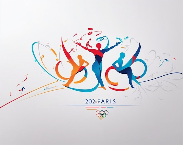 Logotipo vetorial dos jogos olímpicos de verão de paris 2024