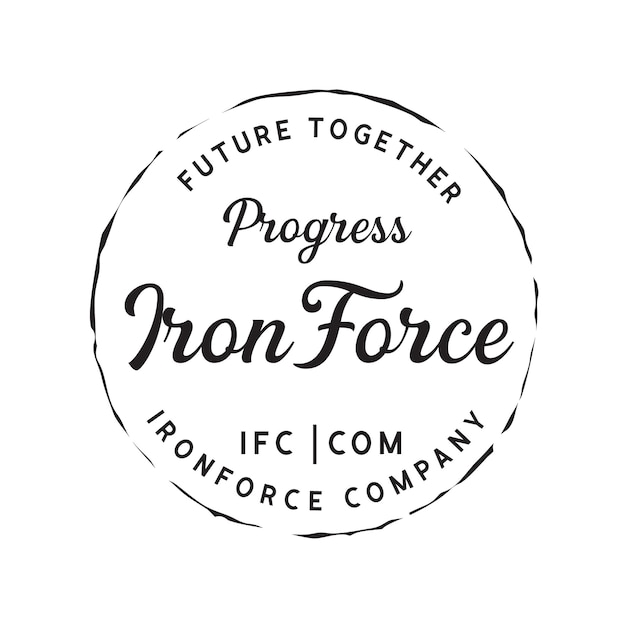 logotipo vintage de máquinas pesadas