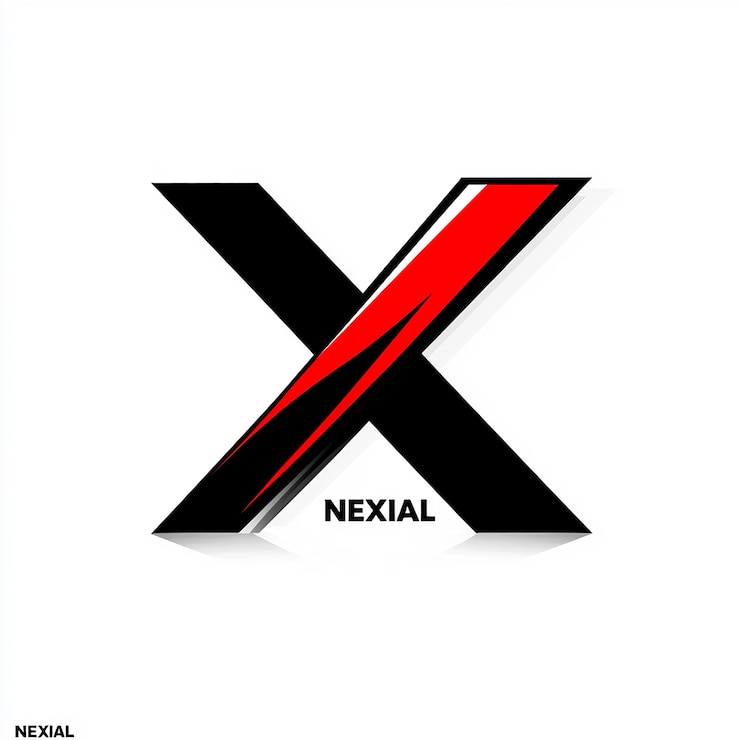 Foto un logotipo para xo en negro y rojo
