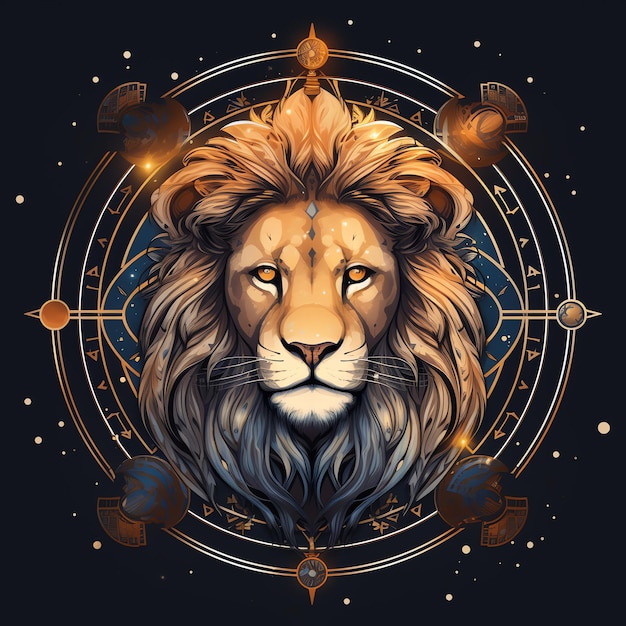 LOGOTIPO DEL ZODIACO LEO