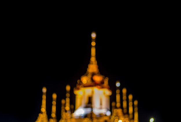 Loha Prasat Metal Palace turva em Bangkok, Tailândia