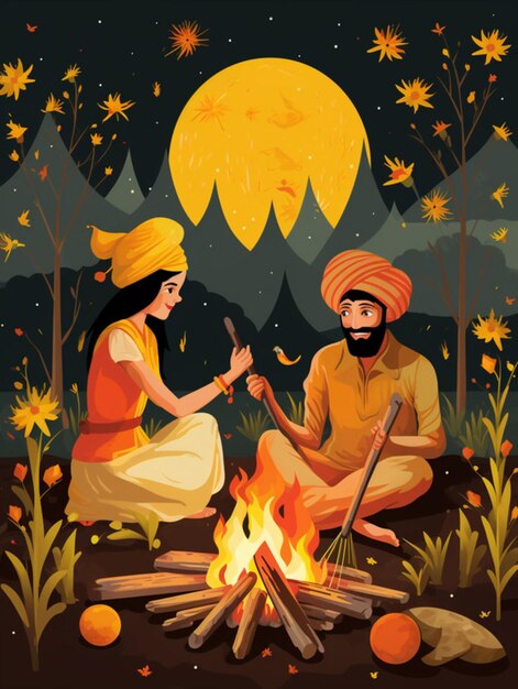 Lohri-Illustration