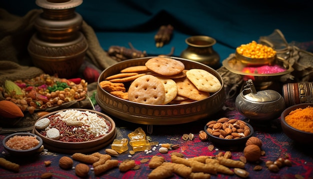 Lohri-Süßigkeiten und traditionelle Snacks