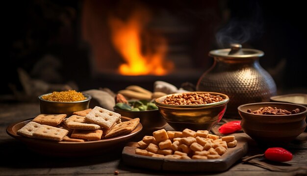 Lohri-Süßigkeiten und traditionelle Snacks