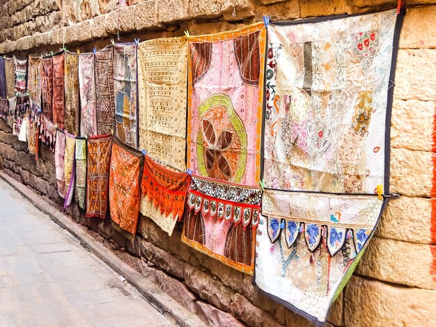 Loja da rua Jaisalmer India no forte Jaisalmer