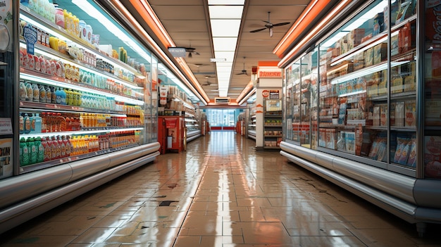 Loja de alimentos no supermercado Generative Ai
