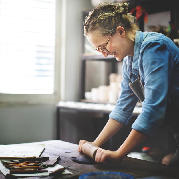 Loja de arte startup craftsmanship shop cerâmica