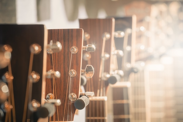 Foto loja de guitarras