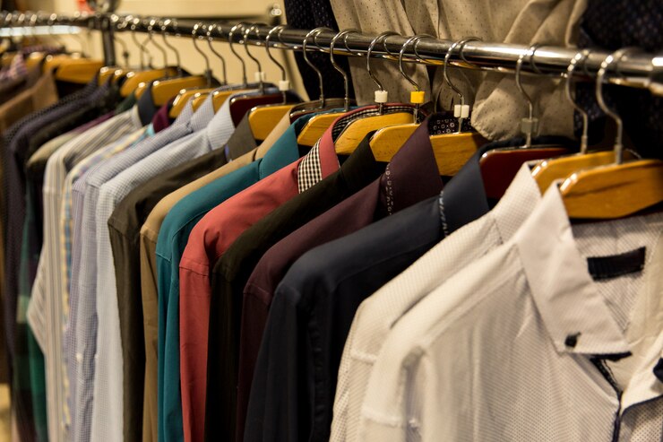 Loja de roupas masculinas. Loja de roupas